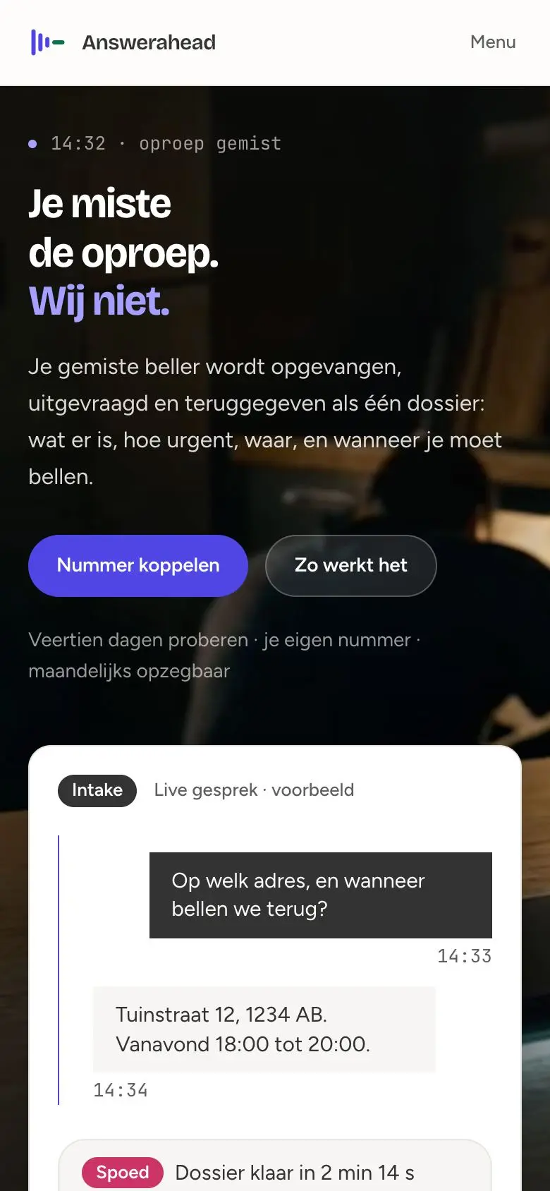 Answerahead op mobiel